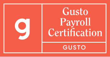 Badge Gusto Payroll Certification Color Filled